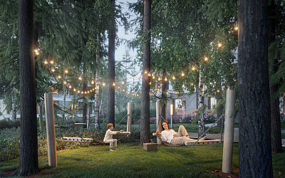 Сад Зеленогорска. Паркинг